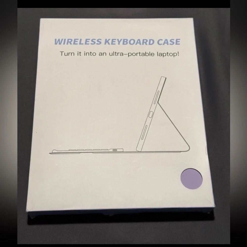 Wireless Keyboard & Keyboard Case - Purple BRAND NEW